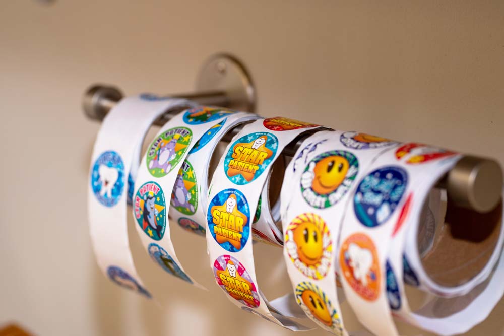 Kids Stickers at New Waverly Place Dentistry